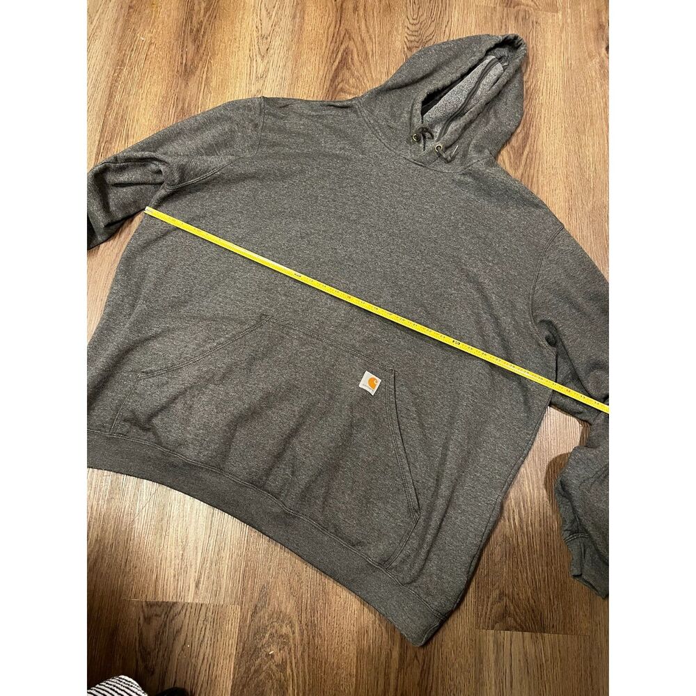 Carhartt mens K121 pullover hoodie 3XL tall heather grey fleece sweatshirt - Picture 6 of 8